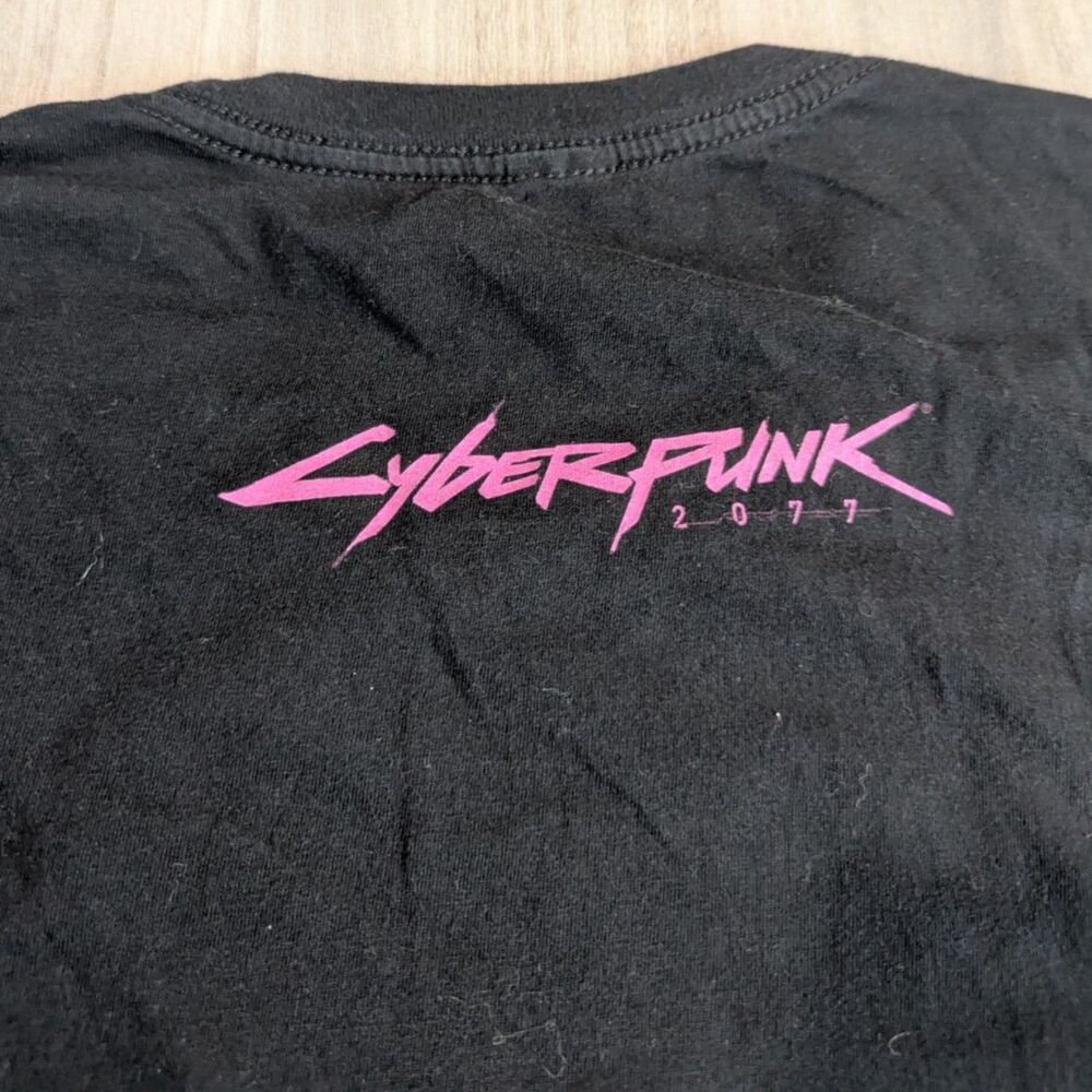 Cyberpunk 2077 Welcome To Night City Graphic T-Shirt Men's XL Black Video Game - Picture 8 of 9